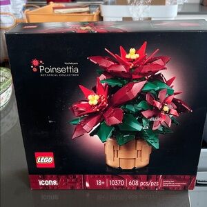 LEGO Poinsettia Icons Set with Red and Green *BRAND NEW*